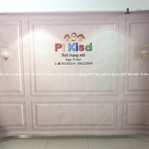 Phông Nền Livestream Chụp Ảnh Màu Hồng 3D 5D P176-173-142 - Ảnh 5