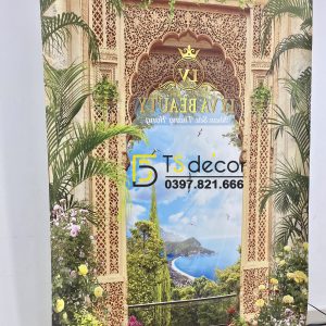 Phông Nền Livestream Chụp Ảnh Cổng Chiều Sâu 3D 5D Mã P08 - Ảnh 4