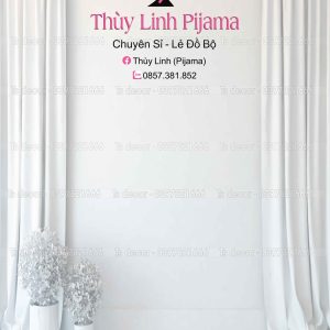 Phông Nền Livestream Chụp Ảnh Trắng, Rèm Cửa 3D 5D Mã P38 - P100 - Ảnh 3