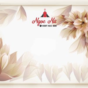 Phông Nền Livestream Chụp Ảnh Chụp Ảnh Mẫu Hoa Nâu 3D 5D Mã P19 - P92 - Ảnh 2
