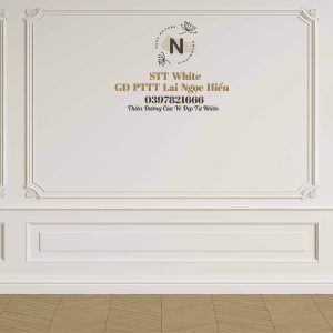 Alternative view of Phông Nền Livestream Chụp Ảnh Phào Chỉ Tân Cổ Điển Có Đèn 3D 5D Mã P23 - P95