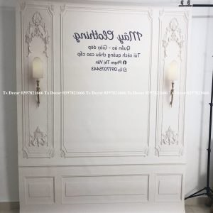 Phông Nền Livestream Chụp Ảnh Phào Chỉ Tân Cổ Điển 3D 5D Mã P23