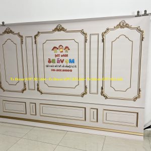 Phông Nền Livestream Chụp Ảnh Phào Chỉ Tân Cổ Điển 3D 5D Mã P39 - P101 - Ảnh 4