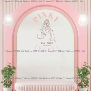 Phông Nền Livestream Chụp Ảnh Cổng Vòm, Có Cây 3D 5D Mã P192 - Ảnh 3