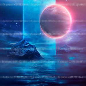 Phông Nền Livestream Chụp Ảnh Không Gian Vũ Trụ Huyền Ảo 3D 5D Mã P394 - Ảnh 2