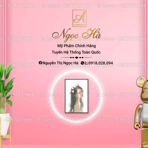 Phông Nền Livestream Chụp Ảnh Decor Trang Trí Hồng Cute 3D 5D Mã P481B - Ảnh 4
