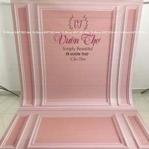 Phông Nền Livestream Chụp Ảnh Hồng Giả Tường 3D 5D Mã P184 - Ảnh 3