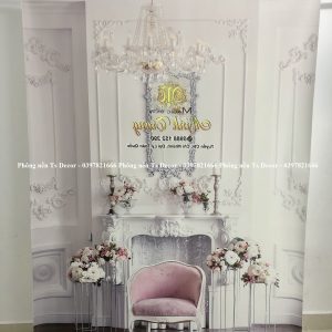 Phông Nền Livestream Chụp Ảnh Phong Cách Hoàng Gia 3D 5D Mã P214 - Ảnh 2