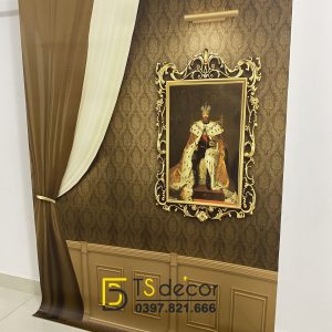 Phông Nền Livestream Chụp Ảnh Cổ Điển Hoàng Gia 3D 5D Mã P311C - Ảnh 4