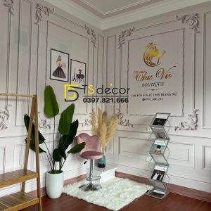 Phông Nền Livestream Chụp Ảnh Phào Chỉ Tân Cổ Điển 3D 5D Mã P197 - Ảnh 6
