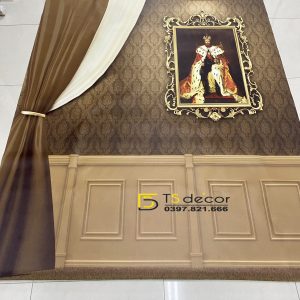 Phông Nền Livestream Chụp Ảnh Cổ Điển Hoàng Gia 3D 5D Mã P311C - Ảnh 3