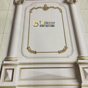Phông Nền Livestream Chụp Ảnh Phào Chỉ Tân Cổ Điển 3D 5D Mã P195 - Ảnh 2
