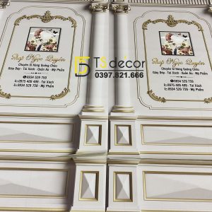 Phông Nền Livestream Chụp Ảnh Phào Chỉ Tân Cổ Điển 3D 5D Mã P195 - Ảnh 3
