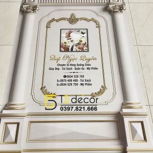 Phông Nền Livestream Chụp Ảnh Phào Chỉ Tân Cổ Điển 3D 5D Mã P195 - Ảnh 4