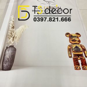 Phông Nền Livestream Chụp Ảnh Giả Góc Có Bình Hoa 3D 5D Mã P252 - Ảnh 2