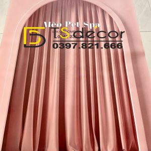 Alternative view of Phông Nền Livestream Chụp Ảnh Cổng Vòm Có Rèm 3D 5D Mã P158