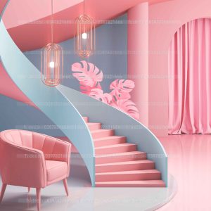 Alternative view of Phông Nền Livestream Chụp Ảnh Decor Trang Trí Tường Hiện Đại 3D 5D Mã P526