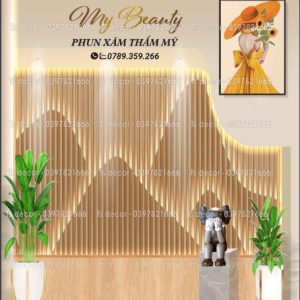 Alternative view of Phông Nền Livestream Chụp Ảnh Decor Trang Trí Tường Hiện Đại 3D 5D Mã P529A