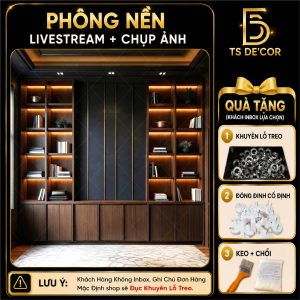 Phông nền Livestream Chụp ảnh phong cách nhẹ nhàng cao cấp, hoạ tiết nội thất sang trọng hiện đại Đ5377/ Đ5933/ Đ5921A