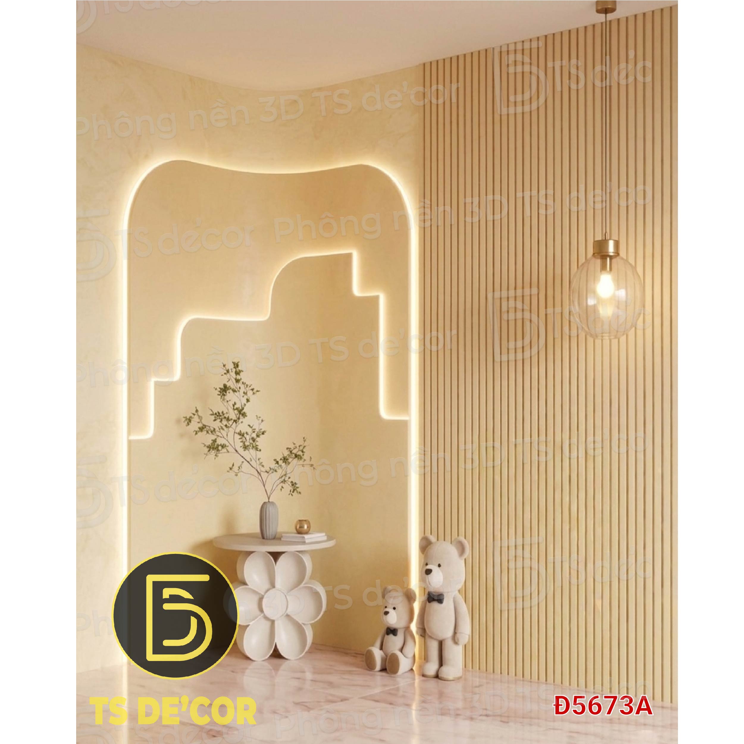 Phông Nền Livestream 3d 5D Decor Livestream Bán Hàng Cao Cấp, nâng tầm góc live chốt đơn hàng Đ5888/ Đ5687E/ Đ5673A - Ảnh 3