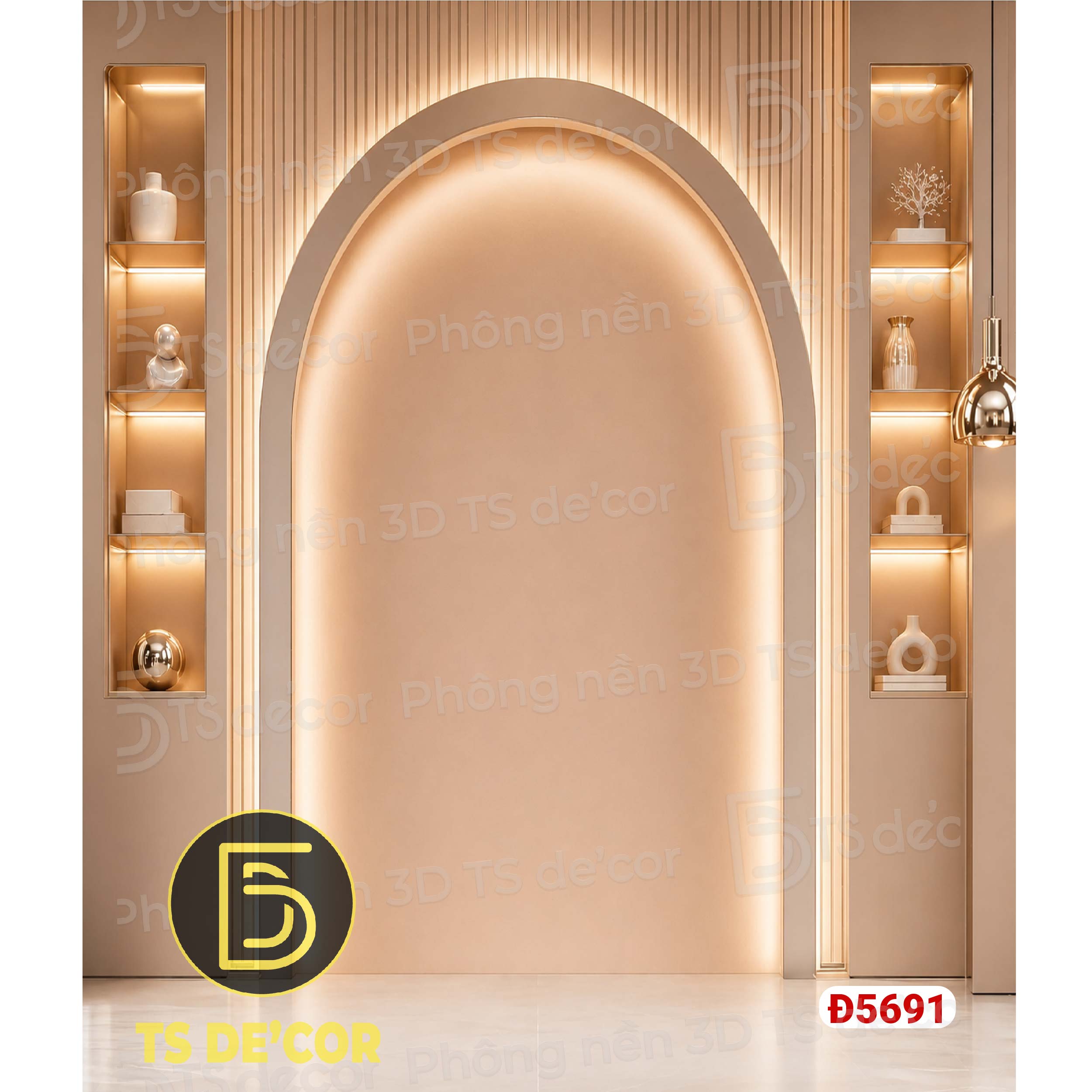 Phông Nền Livestream 3d 5D Decor Livestream Bán Hàng Cao Cấp, nâng tầm góc live chốt đơn hàng Đ5888/ Đ5687E/ Đ5673A - Ảnh 4