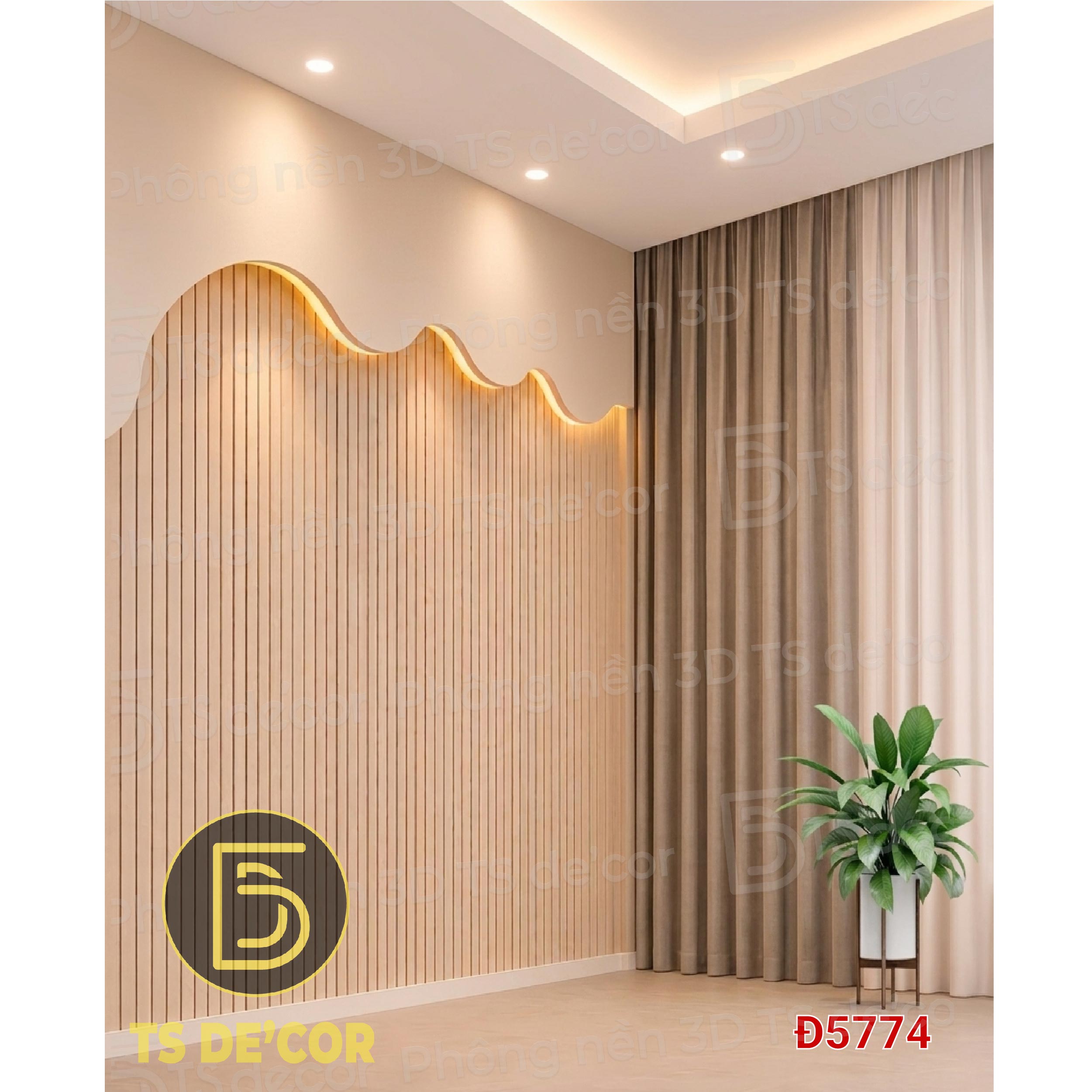 Phông nền livestream 3D 5D nhiều mẫu mã màu sắc kích thước đa dạng, phông to live cả người Đ5804B/ Đ5698A/ Đ5774 - Ảnh 4