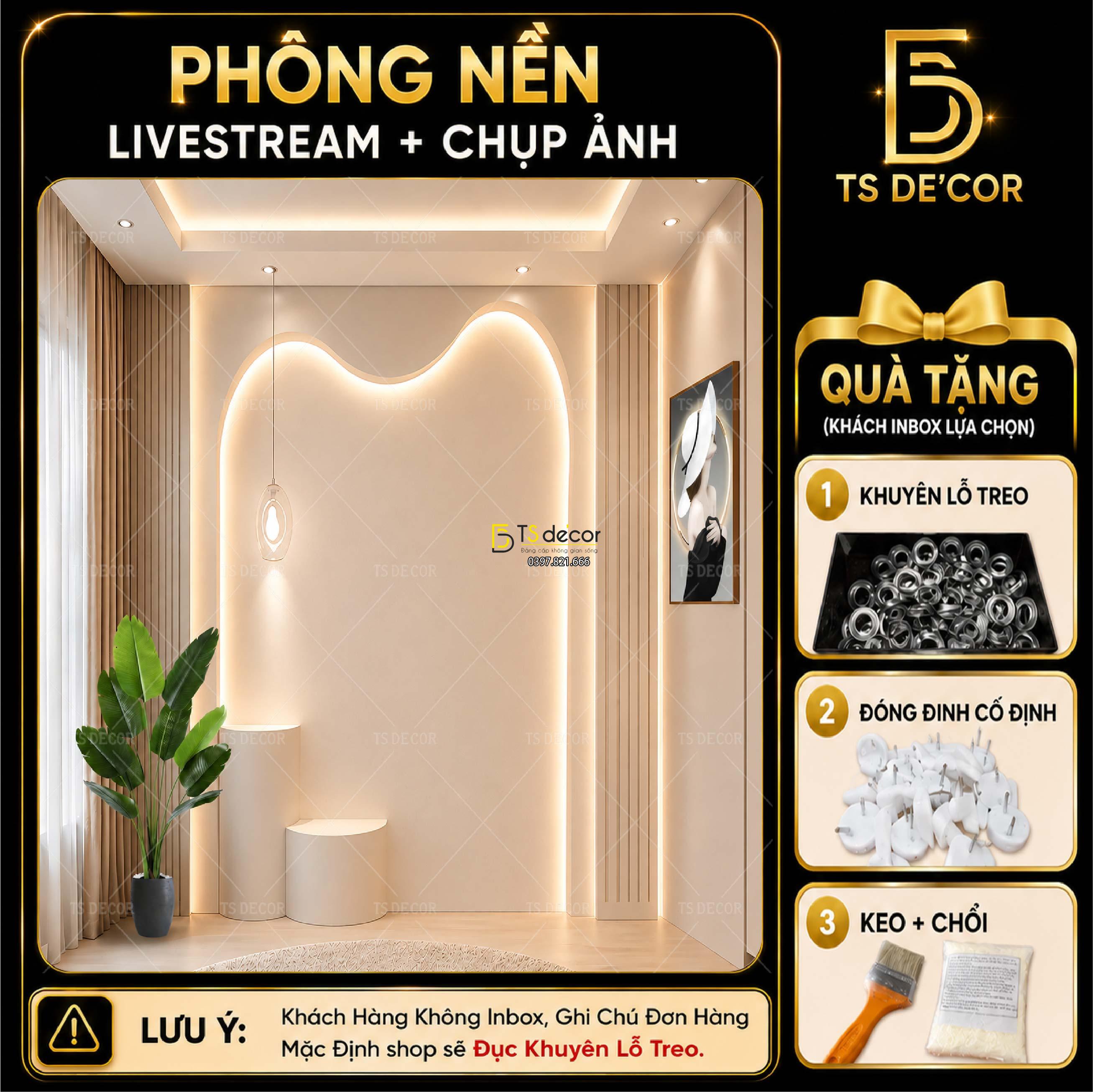 Phông nền 3D 5D background đẹp chụp ảnh như studio, giả đèn led sáng Đ5795/ Đ5756B/ Đ5856B