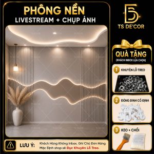 Phông nền livestream 3D 5D nhiều mẫu mã màu sắc kích thước đa dạng, phông to live cả người Đ5804B/ Đ5698A/ Đ5774