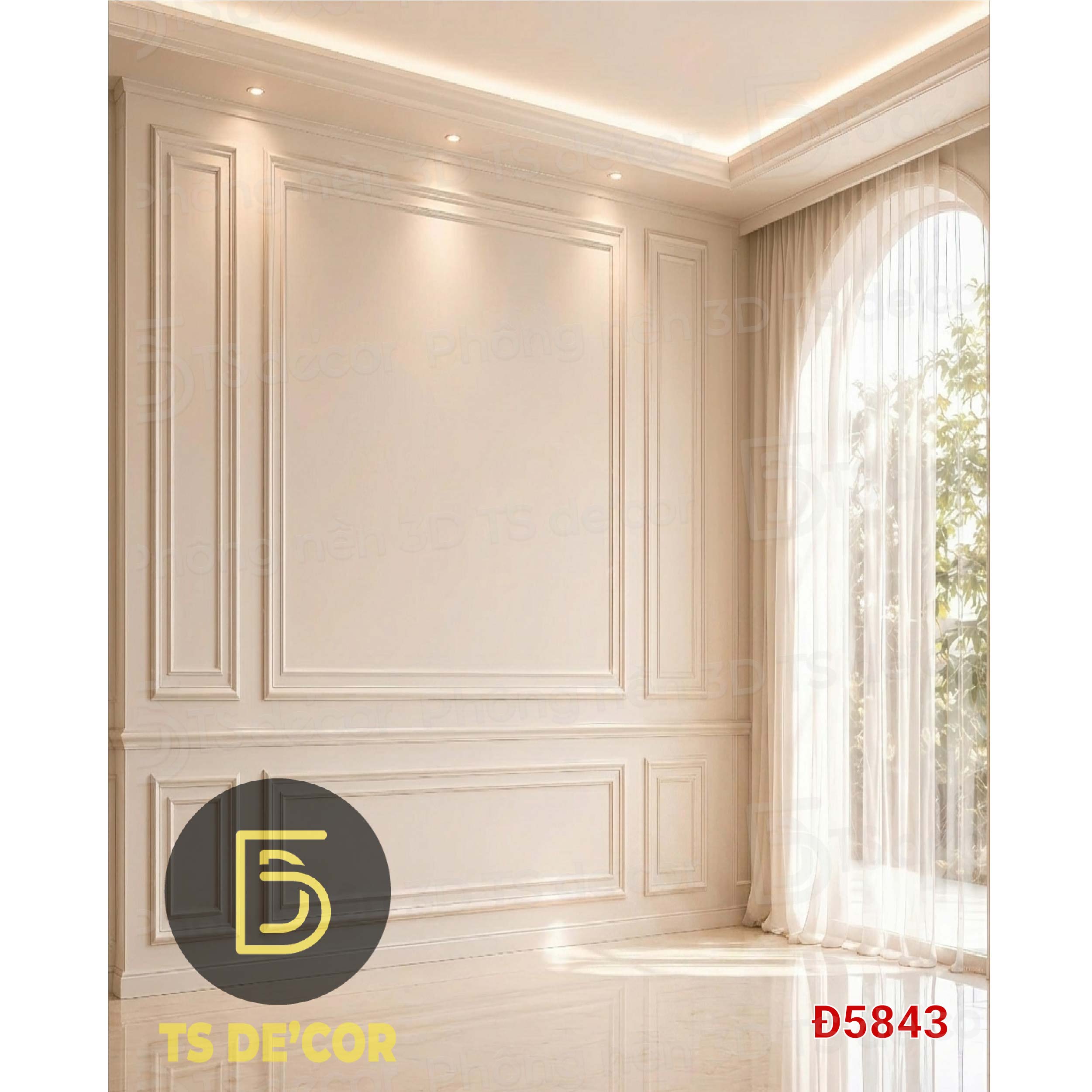 Phông nền chụp ảnh livestream 3D 5D, Decor góc livestream mẫu giả góc tạo chiều sâu, không gian rộng Đ5815C/ Đ5852/ Đ5868B - Ảnh 5