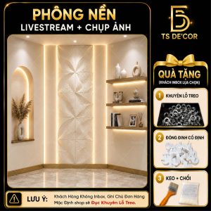 Phông Livestream Chụp Ảnh Lên Hình Đẹp Chuẩn Như Chụp Studio, thi công treo dễ dàng, tiết kiệm Đ5850/ Đ5724C/ Đ5784A