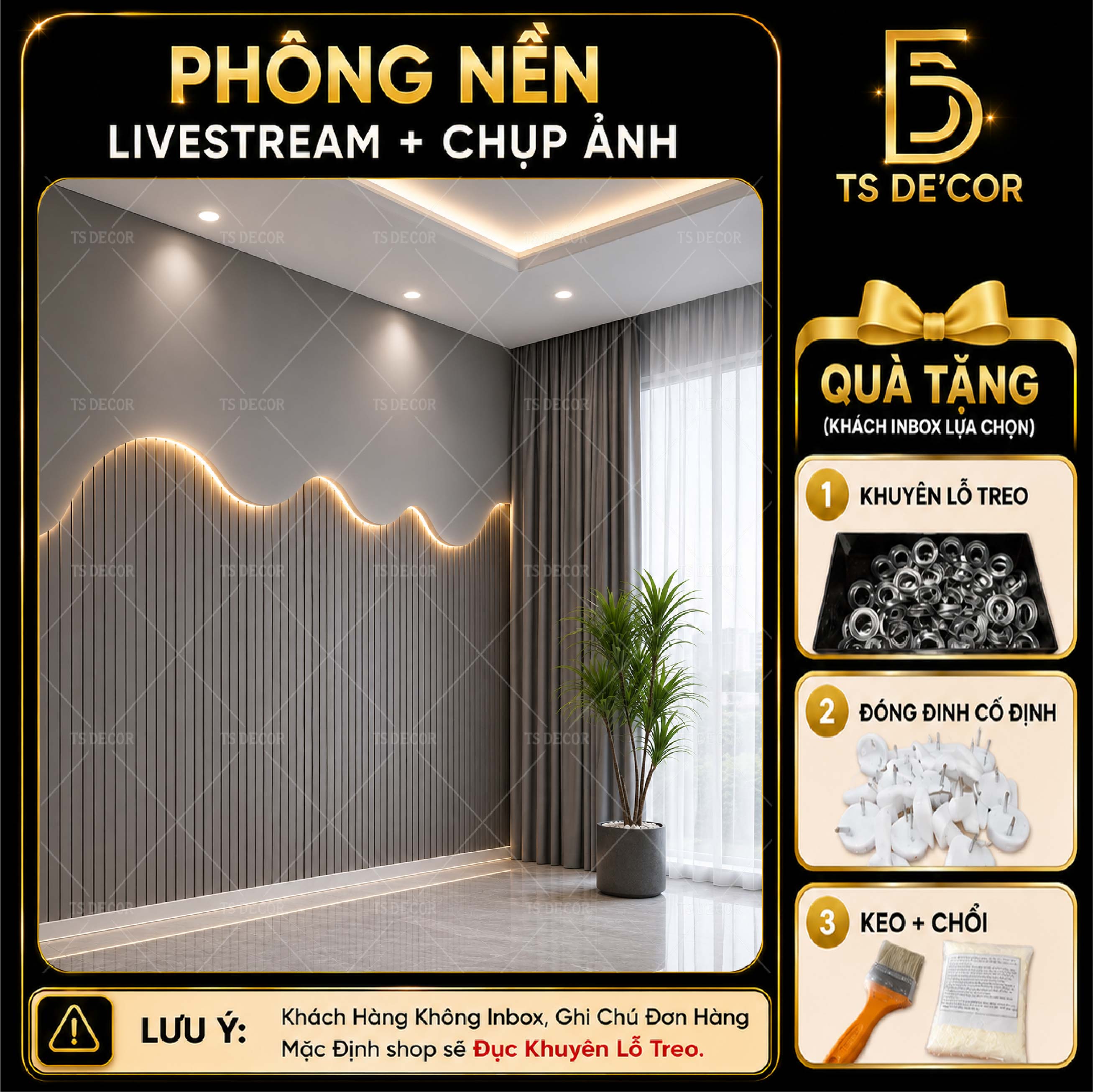 Phông nền chụp ảnh livestream 3D 5D, Decor góc livestream mẫu giả góc tạo chiều sâu, không gian rộng Đ5868/ Đ5724/ Đ5735C