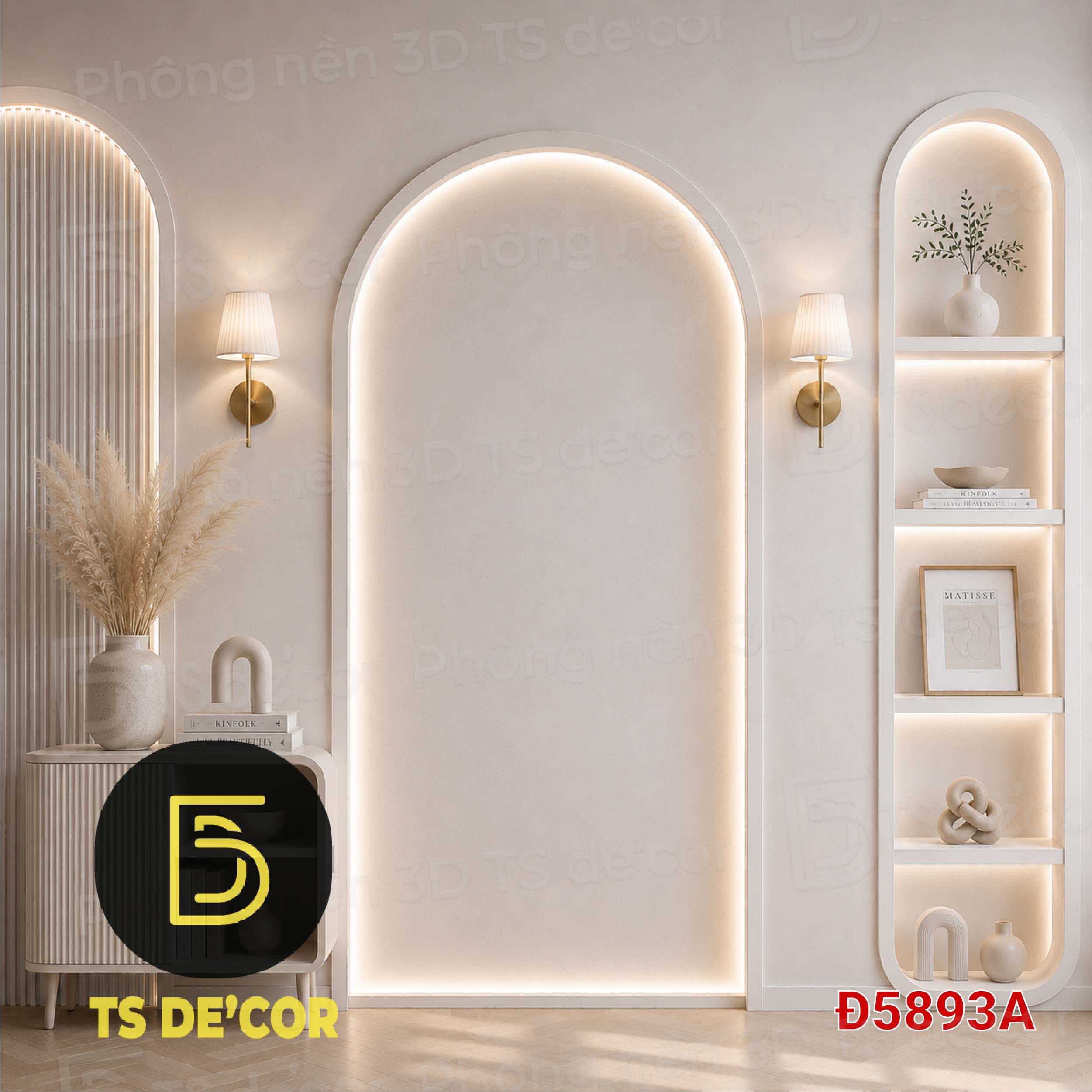 Background Phông Nền Livestream 3D 5D Cao Cấp Decor Sang Trọng Tạo Chiều Sâu Không Gian Rộng Đ423/ Đ5908A/ Đ5928 - Ảnh 5