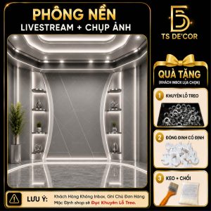 Phông Livestream Phong Cách Sang Trọng, Phông Chụp Ảnh Bán Hàng Online, decor shop xu hướng mới Đ5931B/ Đ5737/ Đ5795B