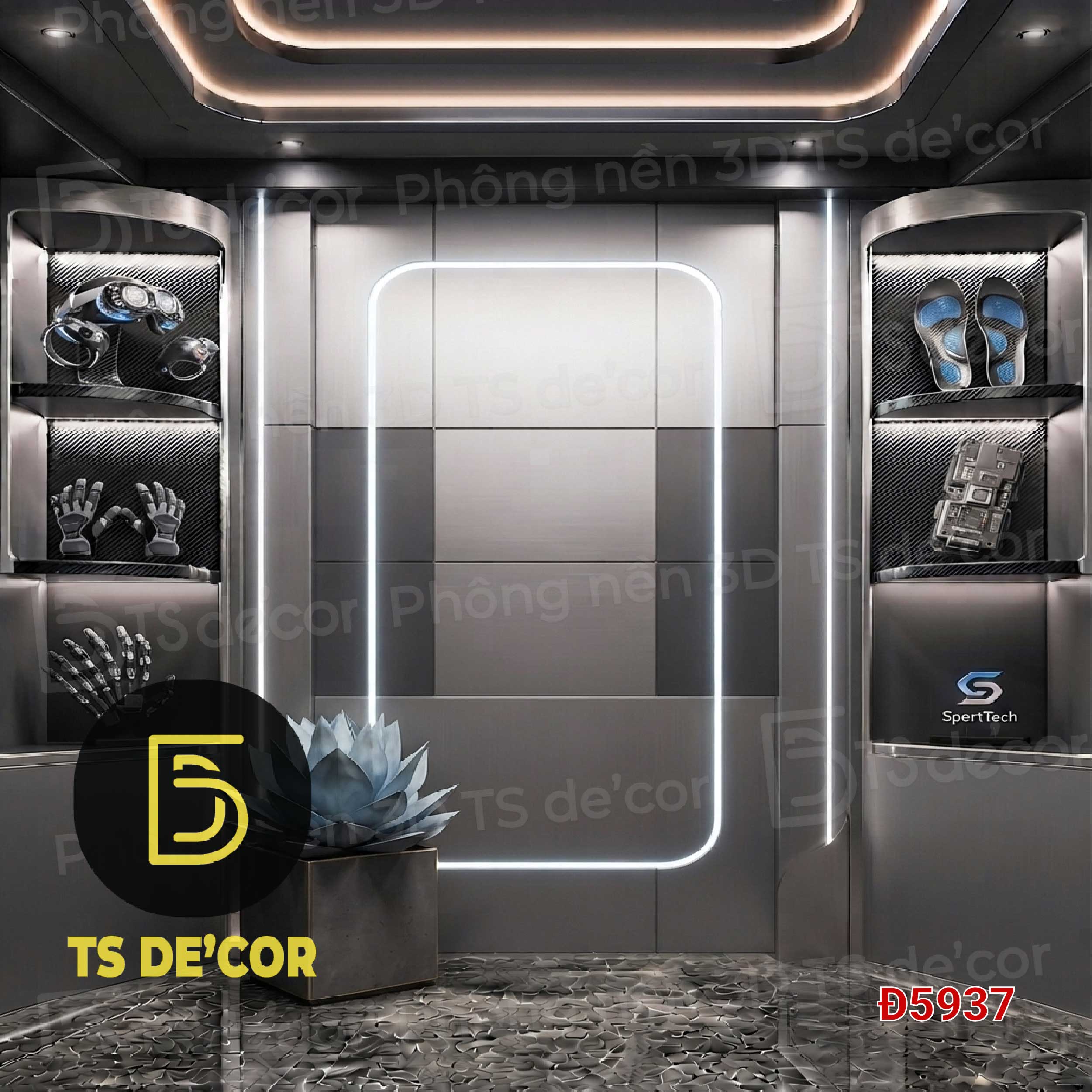 Phông nền livestream sang trọng 3D 5D, background livestream chụp ảnh thời trang, mỹ phẩm, gia dụng Đ2268E/ Đ5687A/ Đ5815D - Ảnh 5