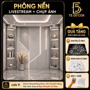 Phông nền chụp ảnh, Back livestream chuẩn đẹp như ở Studio, hỗ trợ đục lỗ treo, thi công dễ dàng Đ5948/ Đ5753B/ Đ5804