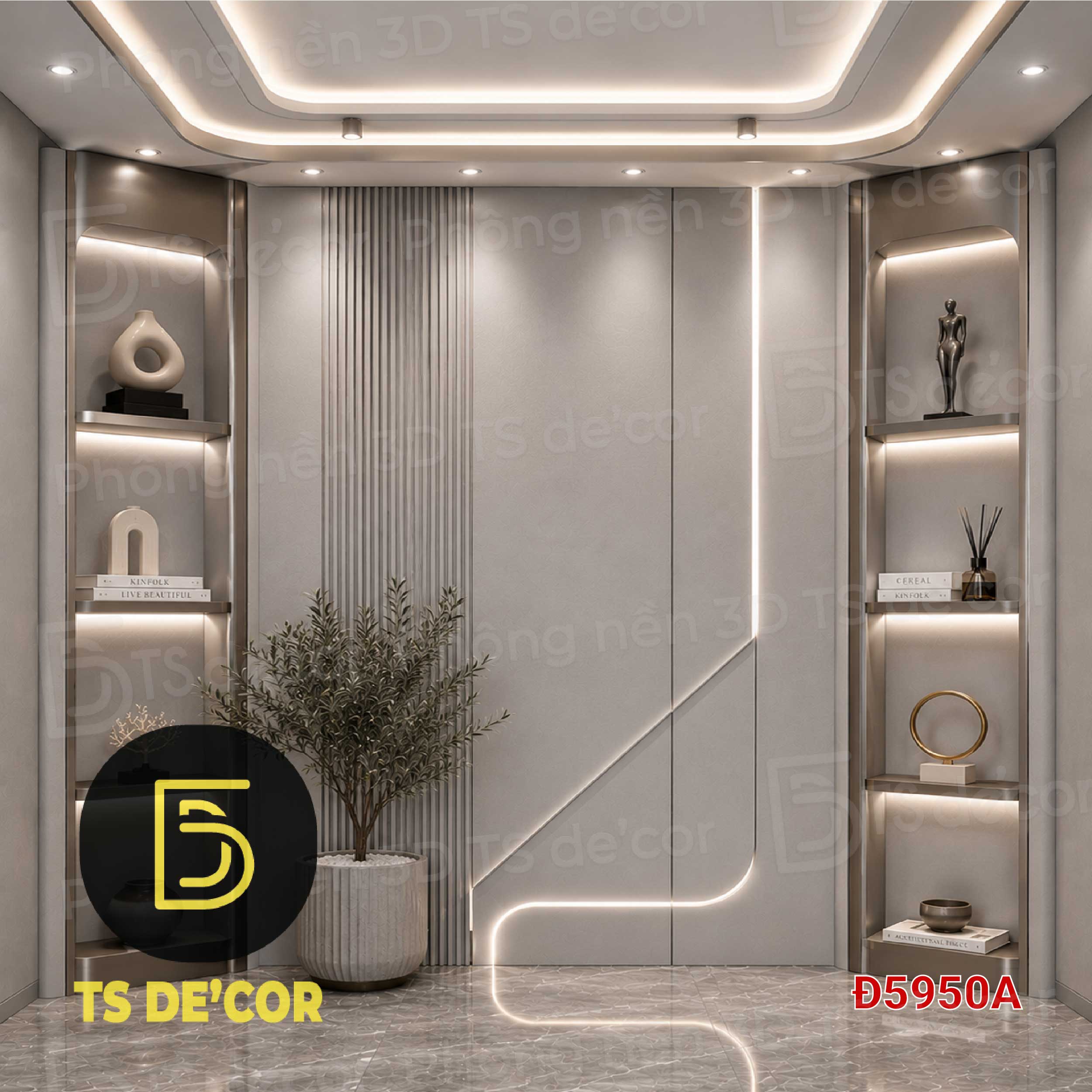 Phông nền livestream 3D 5D nhiều mẫu mã màu sắc kích thước đa dạng, phông to live cả người Đ5804B/ Đ5698A/ Đ5774 - Ảnh 5