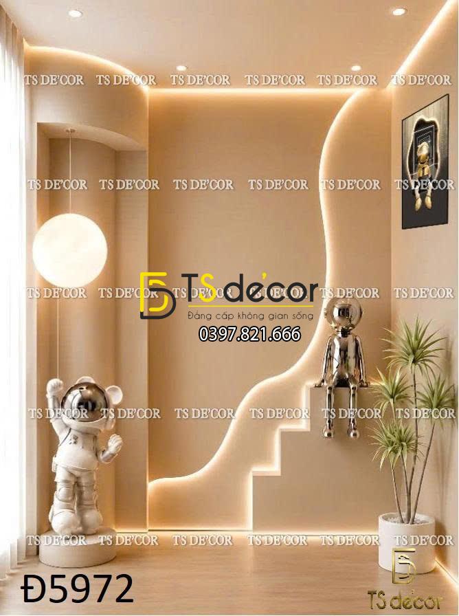Phông nền 3D 5D background đẹp chụp ảnh như studio, giả đèn led sáng Đ5795/ Đ5756B/ Đ5856B - Ảnh 2