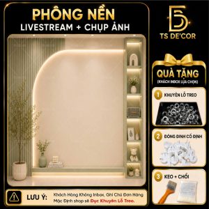 Phông Nền Livestream Cao Cấp, Phông Vải Lụa Kim Tuyến Hỗ TRợ Đục Lỗ Treo hoặc đinh hoặc keo Đ6008B/ Đ376/ Đ6042A