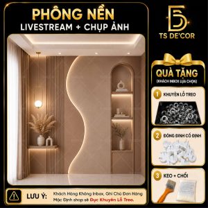 Phông nền livestream - chụp ảnh chuẩn studio, lên hình lung linh, mẫu xu hướng mới 2026 Đ6032A/ Đ5996/ Đ6046