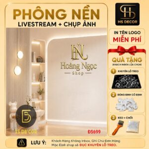 Phông Nền Livestream Nội Thất Sang Trọng Tạo Chiều Sâu Decor Góc Bán Hàng Đẹp Kích Thước Lớn Đ5699/ Đ6097A/ Đ6153