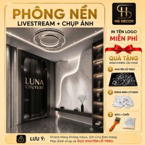 Phông Nền Livestream Tone Màu Đẹp Sang Trọng Nhiều Kích Thước Lựa Chọn Hỗ Trợ Chèn Tên Logo Đ5741/ Đ6064/ Đ6112