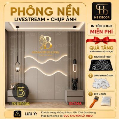 Phông Nền Livestream Cho Shop Thời Trang Nam Nữ, Phông Nền Live 5D Vải Lụa Kim Tuyến Cao Cấp Dày Dặn Đ5754A/ Đ5949/ Đ6203