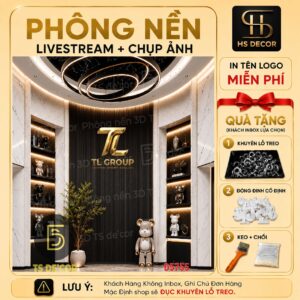Phông Nền Livestream Mẫu Mới Hottend Hiện Nay Tặng Phụ Kiện Để Cố Định, Chèn Chữ Miễn Phí Đ5755/ Đ6106/ Đ6163