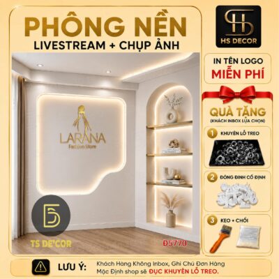 Phông Nền Chụp Ảnh Sản Phẩm Chuyên Nghiệp Đẹp Như Studio Decor Góc Bán Hàng Xịn Lên Live Chân Thực Đ5770/Đ6059A/  Đ5973B