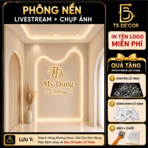 Phông Nền Livestream - Chụp Ảnh Hiện Đại, Background Decor Góc Live Bán Hàng Lên Hình Đẹp Đ5884/ Đ5687A/ Đ6110A