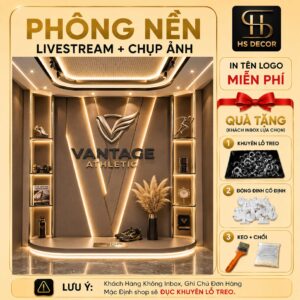Phông Dán Tường - Treo - Đóng Đinh Livestream Cho Shop Thời Trang, Hỗ Trợ Chèn Tên Logo Đ5939/ Đ6059B/ Đ6097B