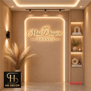 Phông Dán Tường - Treo - Đóng Đinh Livestream Cho Shop Thời Trang, Hỗ Trợ Chèn Tên Logo Đ5939/ Đ6059B/ Đ6097B - Ảnh 4