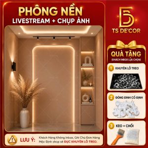 Phông Nền Livestream - Chụp Ảnh Hiện Đại Sáng Tạo Hút Khách Xem Live Vải Lụa Kim Tuyến Cao Cấp Đ5978/ Đ5985/ Đ6037B