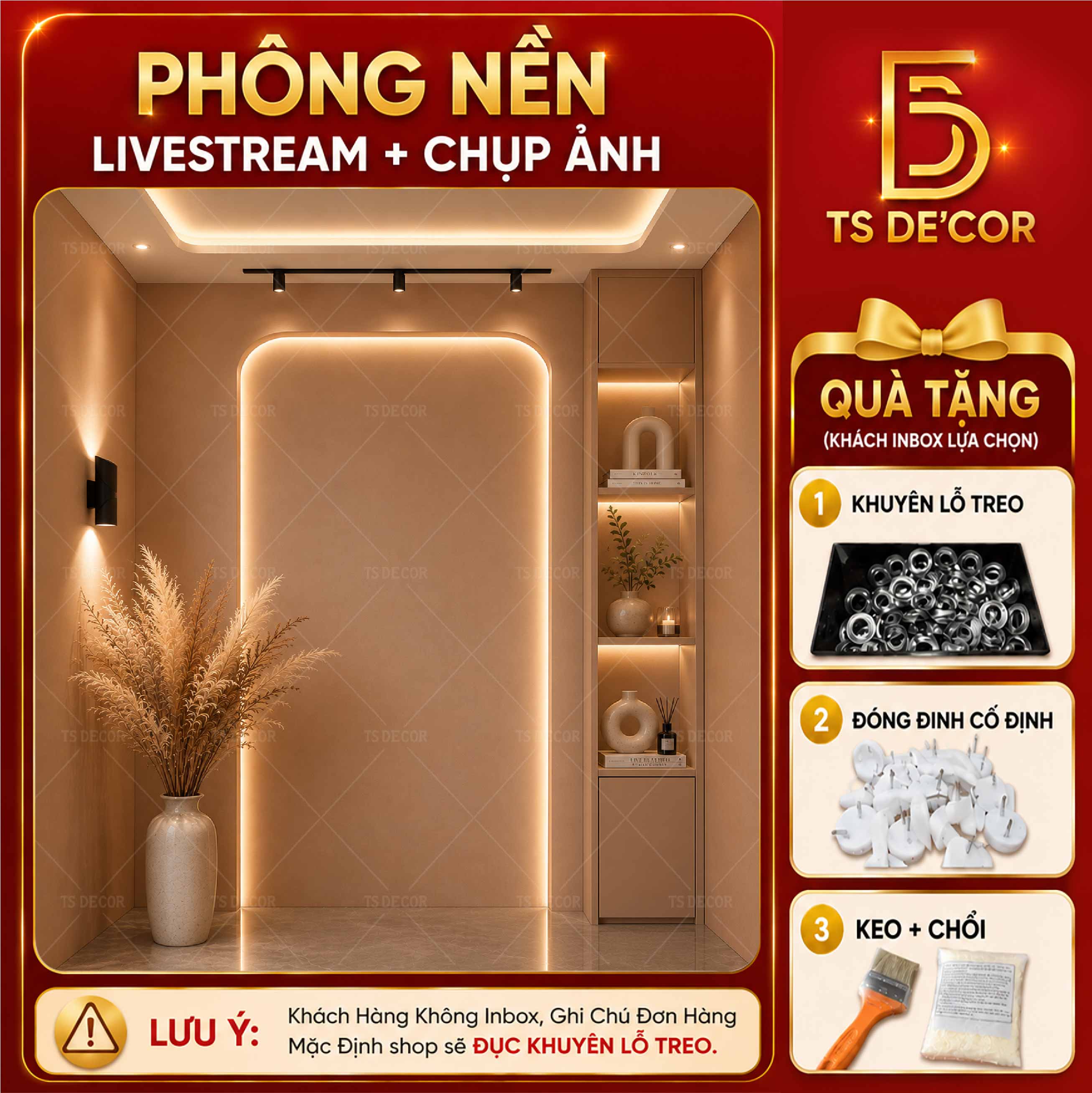 Phông Nền Livestream - Chụp Ảnh Hiện Đại Sáng Tạo Hút Khách Xem Live Vải Lụa Kim Tuyến Cao Cấp Đ5978/ Đ5985/ Đ6037B