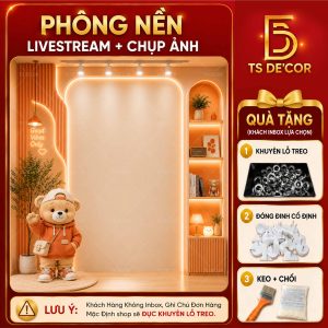 Phông nền Livestream Chuẩn Studio Phông Nền Live 5D Giả Đèn Led Sáng Lên Live Chân Thực Đ5997B/ Đ6025A/ Đ912F